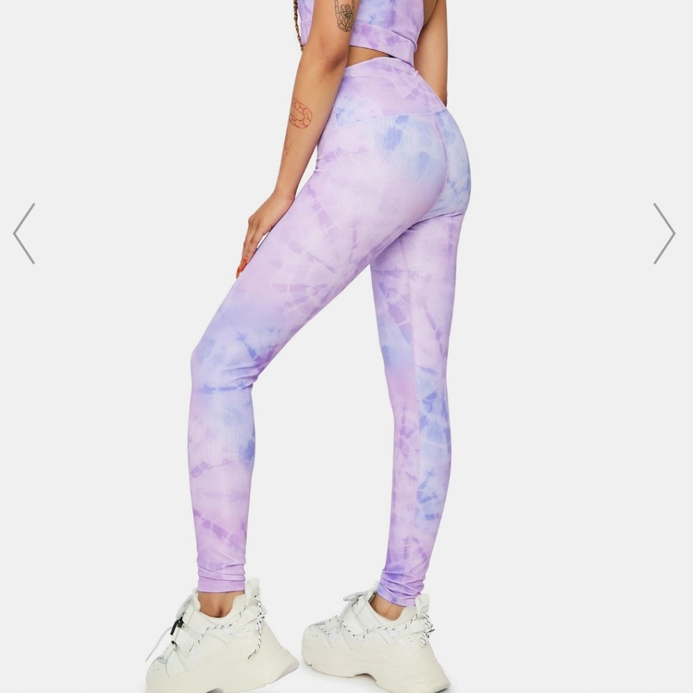 Beach Riot Crystal Tie Dye Ayla Leggings NWOT - Picture 6 of 9